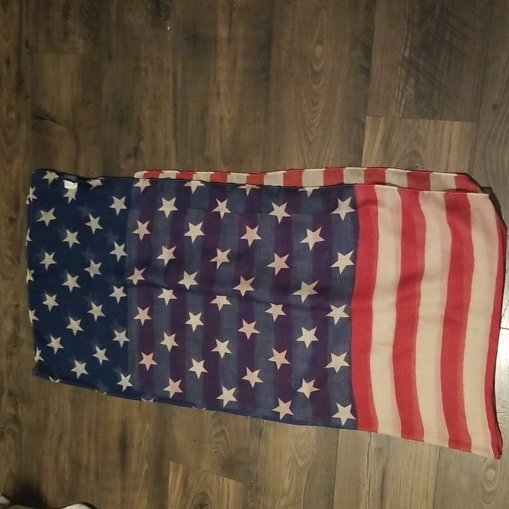 Womens American Flag USA scarf BEAUTIFUL